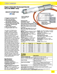 Thumbnail of document Data Sheet - OM-CP Rugged, Submersible Thermocouple Recorder